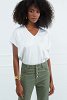 Satin Βlouse with V-neckline