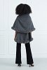 Cape with Faux Fur