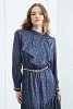 Shirt Dress with Ruffled Neckline