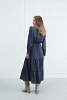 Shirt Dress with Ruffled Neckline