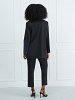 Striped Blazer with Embroidery