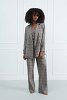 Checked Double-Breasted Blazer