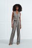 Checked Straight-Leg Pants