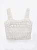 Lulu crochet top with wide straps